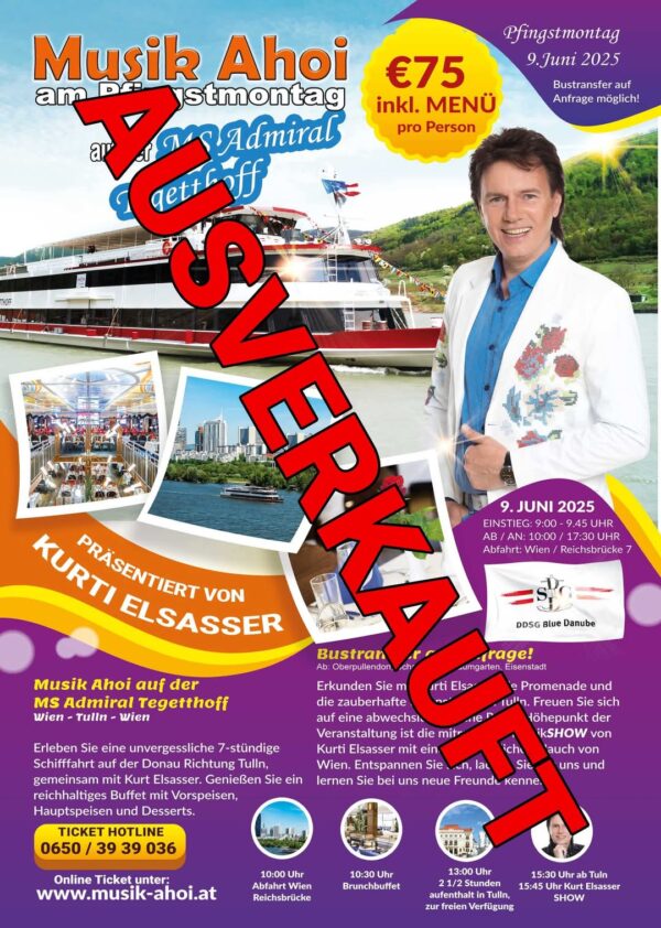 9.06.2025 – Musik Ahoi – auf der MS Admiral Tegetthoff